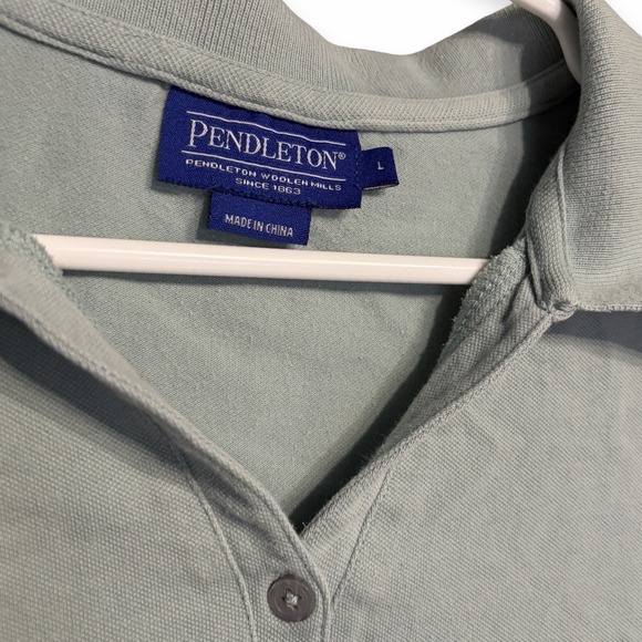 Pendleton Woolen Mills Size WL Preppy Cozy Collared Polo Golf Shirt - Picture 2 of 7